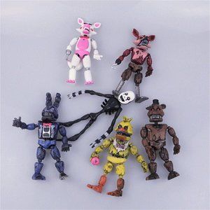 6Pcs Five Nights At Freddy's Anime Figures Puppet Kit